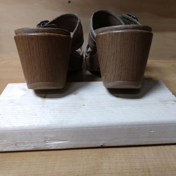 Dansko Sophie Brown Slide W/Double Strap Sandal Size 39 - Picture 4 of 9